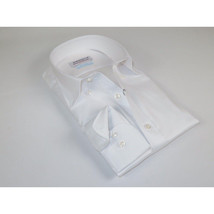 Mens 100% Italian Cotton Shirt Non Iron SORRENTO Button Down Oxford 4529 White image 7