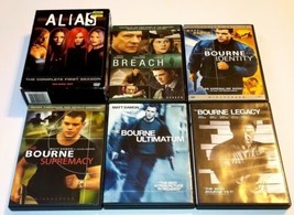 Alias Season 1 DVD, Bourne 1-4 &amp; Breach DVD Lot - £11.36 GBP