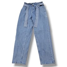 Who What Wear Jeans Size 2 W27&quot;L26&quot; Paper Bag Waist High Waisted Jeans M... - $29.87