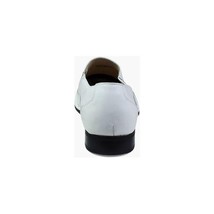 Stacy Adams Templin Bike Toe Loafer Shoes White 24507-100 image 2