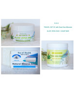 Natural Aloe Vera Travel Set #1: Cream+Gel+Soap,DeadSea Minerals,Soap Ba... - $65.00