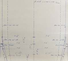 1984 Railroad Bangor Aroostook Blueprint Derby Millinocket Clearances N2... - $84.36