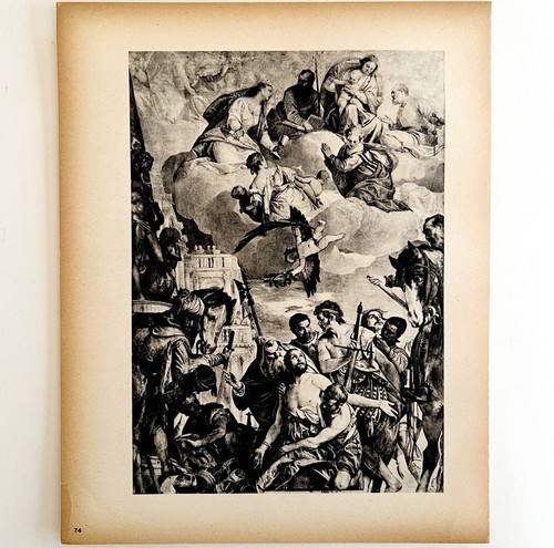 Il Martirio Di St George 1940s Paolo Veronese Rotogravure Renaissance Art DWDD9 Item image 2