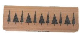 Craft Smart Rubber Stamp Christmas Tree Holiday WInter Border Card Makin... - £3.92 GBP