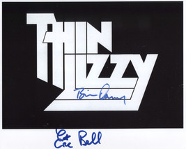 Thin Lizzy Eric Bell Brian Downey SIGNED 8&quot; x 10&quot; Photo + COA Lifetime G... - £62.75 GBP