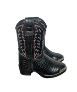 Durango Toddler Cowboy Black Lizard Boots BT840 Boys 6D Western Embroidered - $553.40 MXN