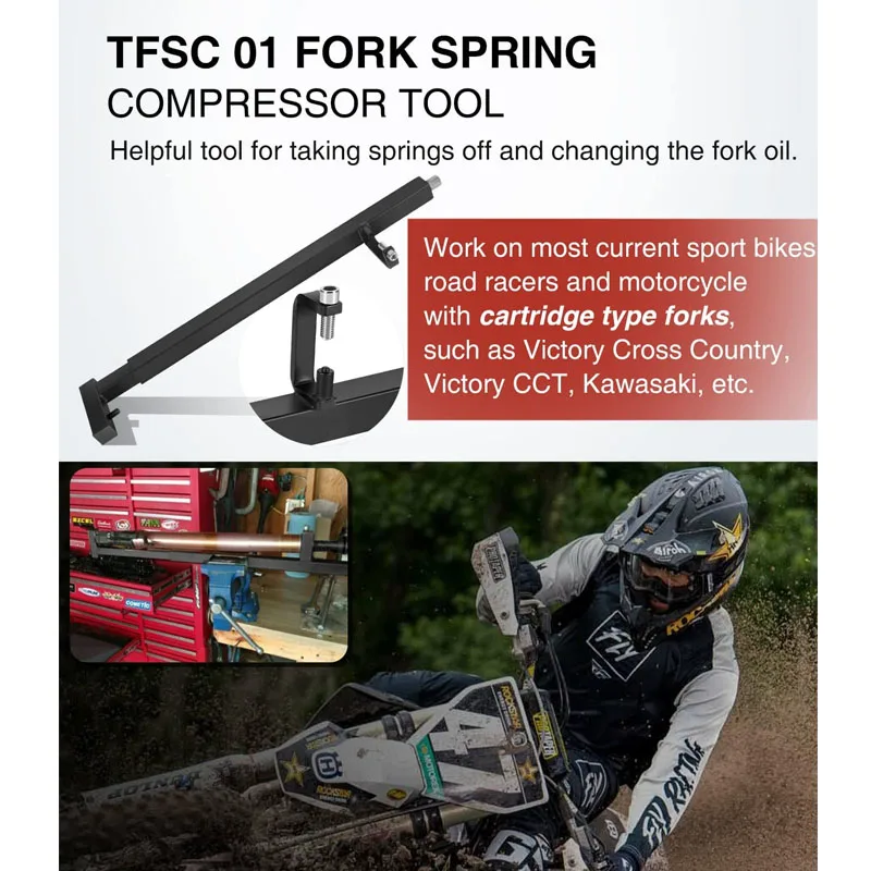 YMT Motorcycle Accessories TFSC 01 Fork Spring Compressor Tool - £146.21 GBP
