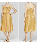 Xhilaration™ Women&#39;s Medium ~ Striped V-Neck ~ Lace-Up Top ~ Midi Dress ... - $427.20 MXN