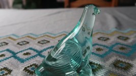 Vintage Glass Silly Picasso Style Pigeon Paperweight Decor 3.5&quot; x 4&quot; - £76.48 GBP