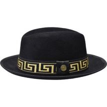 Bruno Capelo Hat Australian Wool Fedora Princeton Elite 2-Tone PRE501 Black Gold image 7