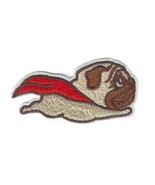 FLYING PUG IRON ON PATCH 2.4&quot; Cute Superhero Super Dog Embroidered Appli... - €3,35 EUR