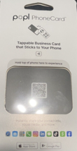 Popl Card Black w/ PopCode NFC Business Tag. - £17.40 GBP