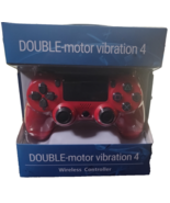 Wireless Double Motor Vibration Controller for P4 – Red Gamepad with USB... - $32.19 CAD