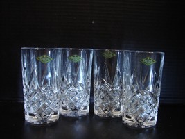 Handcrafted SHANNON Crystal Highball Glasses by Godinger - Set of (4) - £40.30 GBP