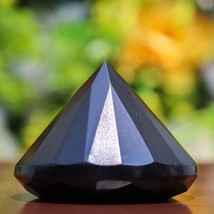 Black Tourmaline Diamond Cut Design Crystal Reiki Charged Pyramid - 475g... - $197.01