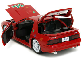 1985 Mazda RX-7 RHD (Right Hand Drive) Red with Graphics and Trix Rabbit Diecast - $51.49