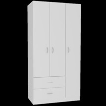 71" White Manufactured Wood Two Drawer Combo Dresser - $711.49