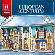 Medieval City Market Building Blocks MOC Set Expert Street Bricks Model Kids Toy - £158.06 GBP