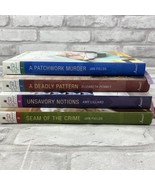 Annie’s Quilted Mysteries # 1,7-9 Hardback Books Lot of 4 Attached Bookm... - £20.29 GBP