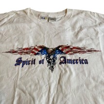 White  Spirit Of America Eagle White 3XL Shirt Patriotic Eagle USA Flag Wings - £16.90 GBP