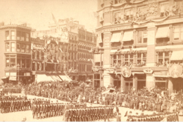 1892 New York City Union Square Colombian Celebration Photograph Albumen Print - £170.56 GBP