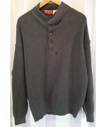 Vintage Binghamton Knitting Co Sweater Mens XL Grey Ribbed Pullover USA XX - $657.07 MXN