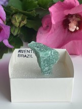 Brazilian Green Aventurine Mineral Specimen Mounted Boxed Labeled Crystal Rock - £6.97 GBP