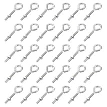 uxcell M4x30mm Eye Hooks Screws Bolts Kit, 30pcs Carbon Steel Hanger Eyelet Hook - $18.99