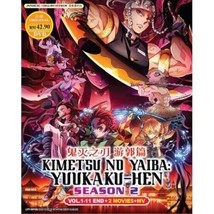 DVD Anime Demon Slayer: Kimetsu no Yaiba Entertainment District Arc 2 Films - £15.88 GBP