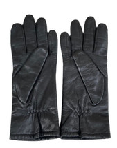 Leather Gloves Black Women&#39;s Fownes  Size 6 1/2 Lined Winter Driving NEW - £7.89 GBP