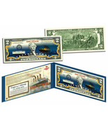 USA $2 Dollar Bill TITANIC Ship *Famous Nighttime Iceberg Mint Certificated - £14.78 GBP