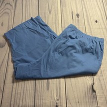 Blair Casual Cropped Pants, Size 2XL, Cotton Blend, Blue, Pockets, Elast... - $19.99