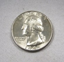 1949 Silver Washington Quarter VCH UNC Coin AN324 - £26.47 GBP