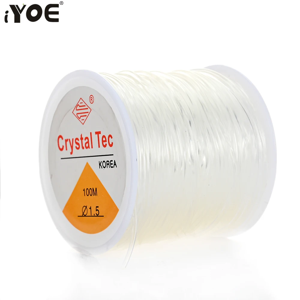 House Home 0.5-1.5mm Elastic Cord String Transparent Elastic Thread For Jewelry  - £19.52 GBP