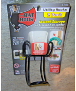 2 Bat Hook Black color Instant Storage Utility Hooks Clip to exposed 2 b... - $55.84 CAD