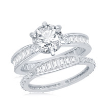 Women&#39;s Wedding set .925 Silver 241862 - $1,013.38 MXN