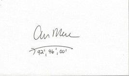 Ann Marsh Signed 3x5 Index Card Olympic Fencing - £15.56 GBP