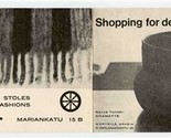 Shopping for Design Helsinki Brochure Finnish Society of Crafts &amp; Design  - $17.82