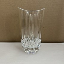 Vintage Crystal Glass Vase Clear 6.5&quot; - $28.76
