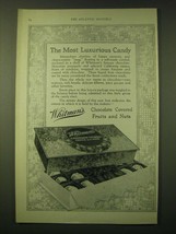 1924 Whitman&#39;s Chocolate Covered Fruits and Nuts Ad - The most luxurious candy - £14.62 GBP