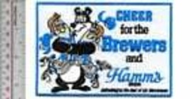 Beer Baseball Milwaukee Brewers &amp; Hamm&#39;s Beer Cheer for the Brewers Prom... - £7.97 GBP