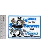 Beer Baseball Milwaukee Brewers &amp; Hamm&#39;s Beer Cheer for the Brewers Prom... - £7.81 GBP