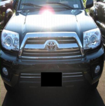 FITS TOYOTA 4RUNNER CHROME GRILL INSERTS 06 07 08 2006 2008 - £18.77 GBP