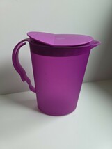 Tupperware Impressions Medium 2.1L Slimline Pitcher with Rocker Lid Purple - $11.00