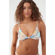 O&#39;Neill Blue Womens Zephora Pismo Swim Bikini Top Floral Blue Colorful M - £14.38 GBP