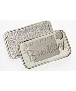 1984, 1995 Felice Compleanno 1 Oncia Argento Artistico Barre Collezione ... - $180.90 CAD