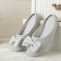 Cotton Cute Bowtie Home Women Slippers Summer Spring Indoor Shoes For Girls Ladi - £19.96 GBP