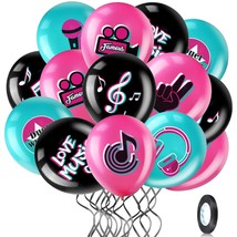 45 Pieces 12 Inch Music Themed Party Balloons Music Note Signs Birthday ... - $18.99