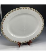 T&amp;V Limoges France Floral Platter Plate 15.75&quot; - $69.55 CAD