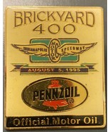 VTG Brickyard 400Indianapolis Motor Speedway 1995 Pennzoil Lapel Hat Pin - $17.74 CAD